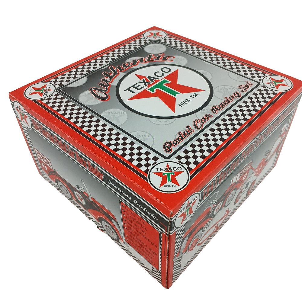 Texaco 1941 Garton Pedal Car Race Hauler Set Die-Cast 1997 Collectible w/ Box